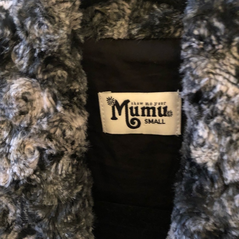 Grey Show Me Your Mumu faux fur vest - Picture 3 of 4